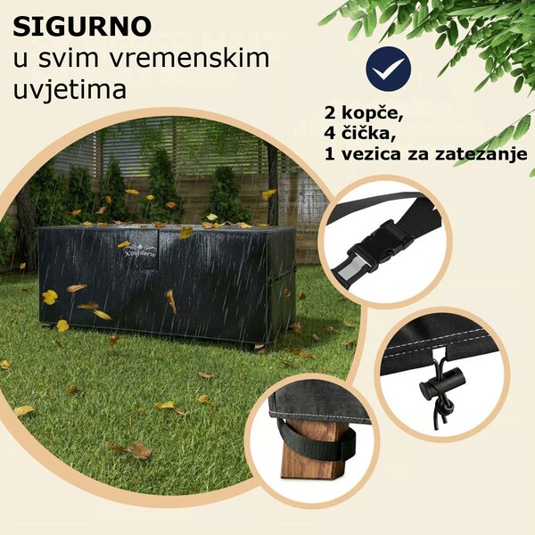 Zaštitna cerada za pivski set BEER COVER, 180x90x74cm, antracit Kingsleeve