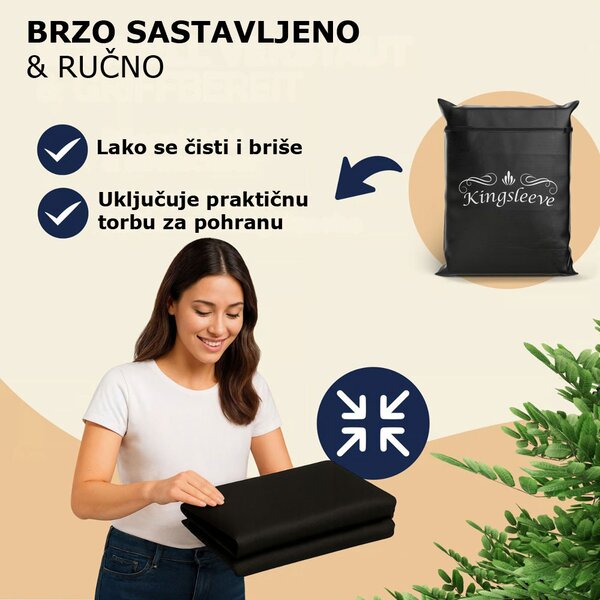 Zaštitna cerada za pivski set BEER COVER, 180x90x74cm, antracit Kingsleeve