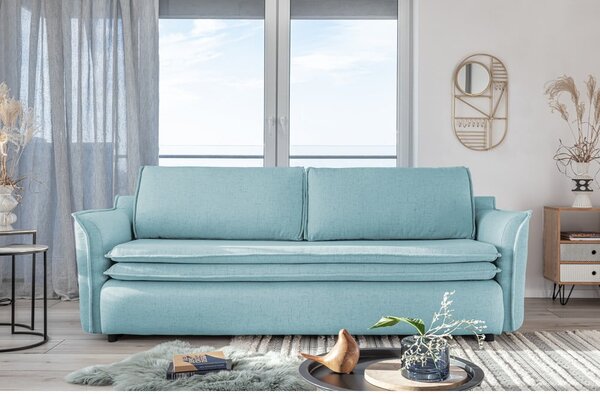 Svijetloplav kauč na razvlačenje Miuform Charming Charlie