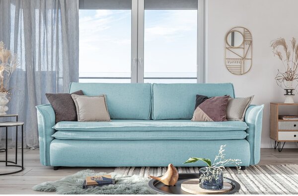Svijetloplav kauč na razvlačenje Miuform Charming Charlie