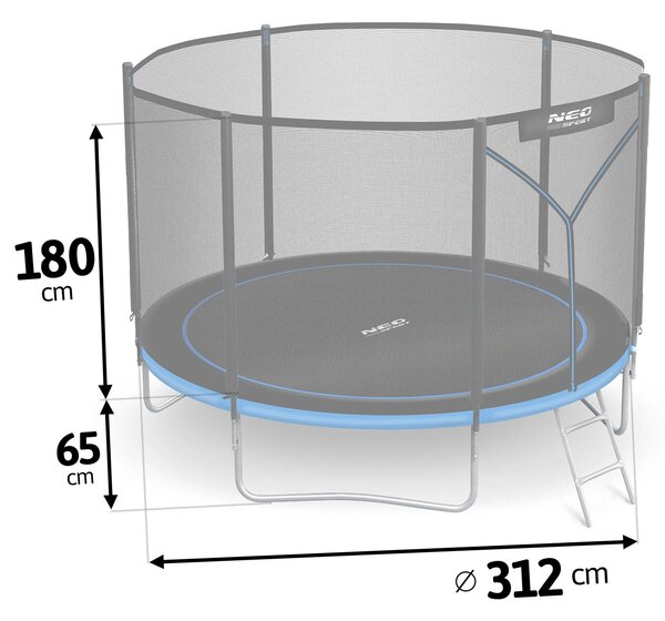 Trampolin Neosport - 312cm premium