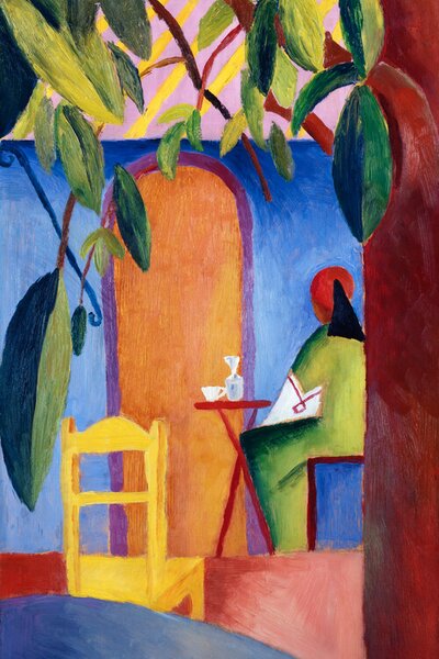 Reprodukcija Turkish Cafe No.2 (Abstract Bistro Painting) - August Macke, (26.7 x 40 cm)