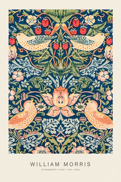 Reprodukcija Strawberry Thief (Special Edition Classic Vintage Pattern) - William Morris