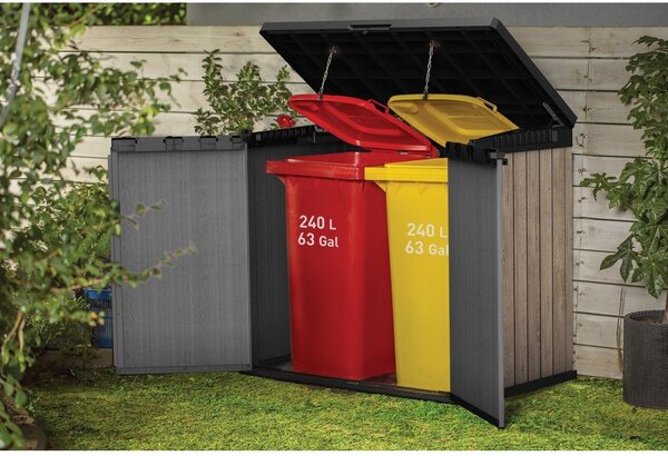 Smeđa plastična vrtna kutija za pohranu Deco – Keter