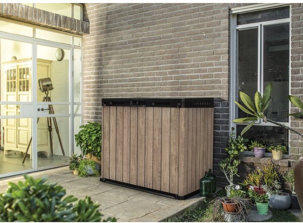 Smeđa plastična vrtna kutija za pohranu Deco – Keter