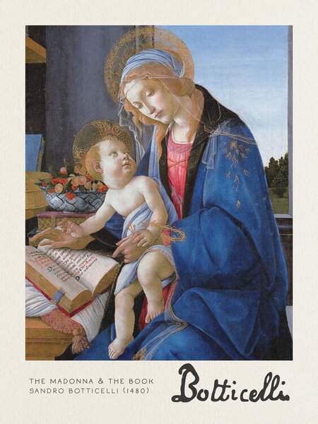 Reprodukcija The Madonna & The Book - Sandro Botticelli