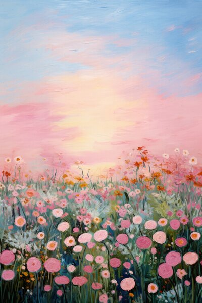 Ilustracija Pink Sunrise, Treechild