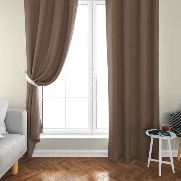 2x Svijetlo smeđa zavjesa OXFORD 140x250 cm
