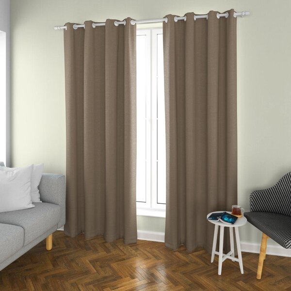 2x Svijetlo smeđa zavjesa OXFORD 140x250 cm