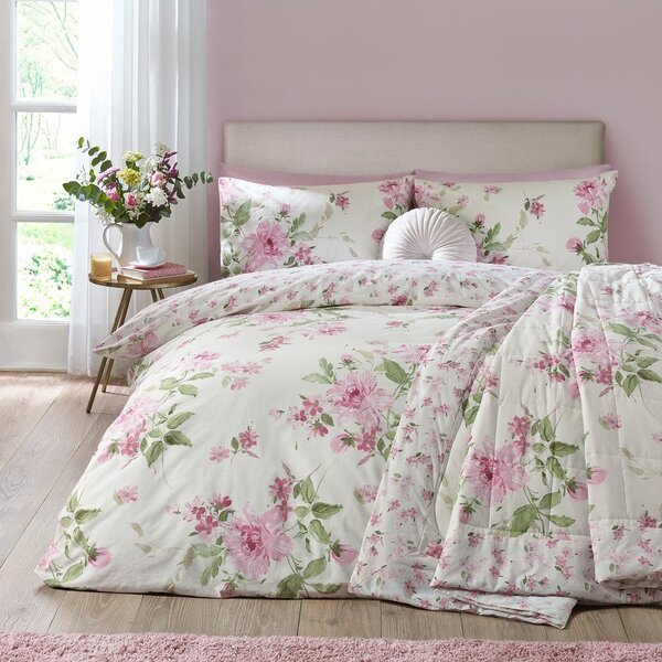 Prošiven prekrivač 220x230 cm Avebury Floral – Catherine Lansfield