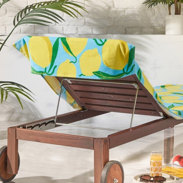 Pamučan ručnik za plažu 92x180 cm Lemons Lounger – Catherine Lansfield