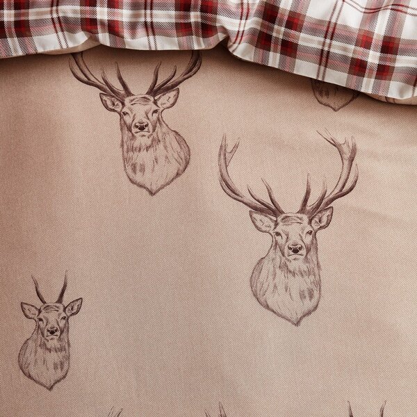 Bež posteljina Catherine Lansfield Stag, 200 x 200 cm
