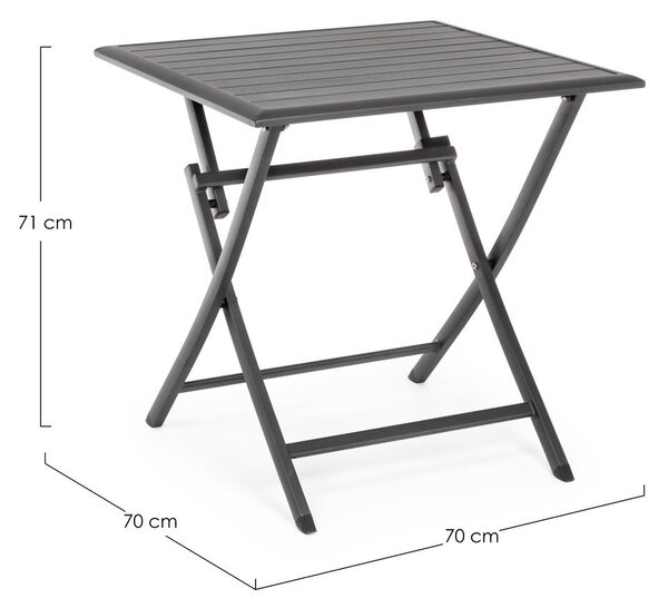 Vrtni stol aluminijski 70x70 cm Elin – Bizzotto