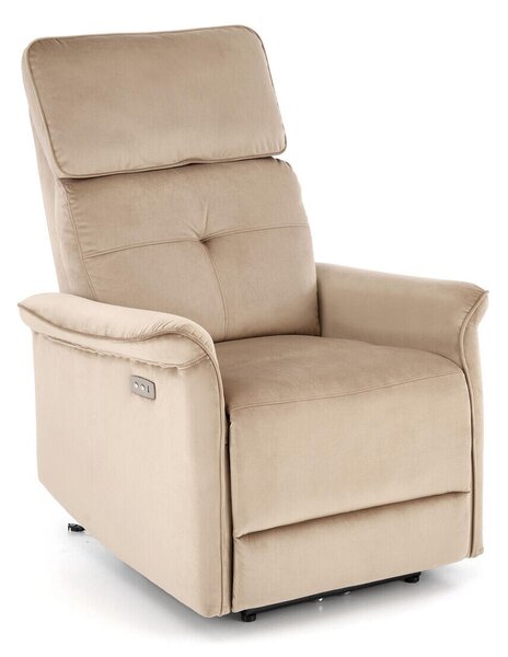 Podesiva fotelja Houston 1543Svijetlo smeđa, 92x80x90cm, Tkanina