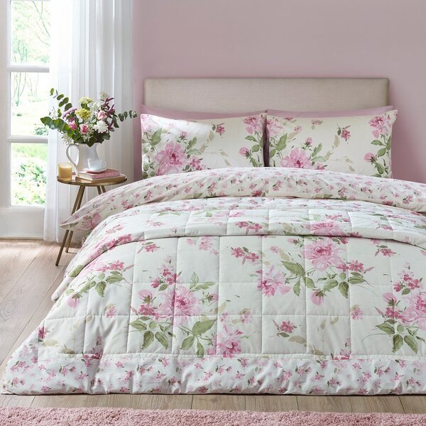 Prošiven prekrivač 220x230 cm Avebury Floral – Catherine Lansfield