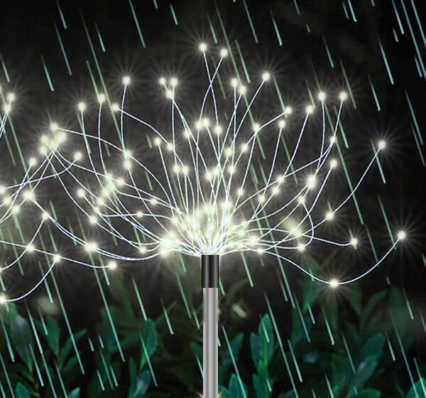 Set 2x LED hladno bijela solarna ukrasna lampa fontana fiberglass 89cm