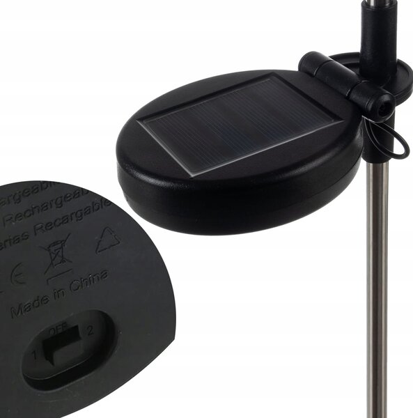 Set 2x LED hladno bijela solarna ukrasna lampa fontana fiberglass 89cm