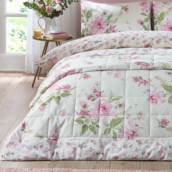 Prošiven prekrivač 220x230 cm Avebury Floral – Catherine Lansfield