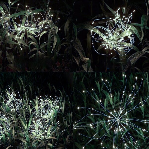 Set 2x LED hladno bijela solarna ukrasna lampa fontana fiberglass 89cm