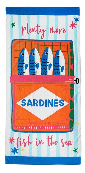 Pamučan ručnik za plažu 76x160 cm Sardines – Catherine Lansfield