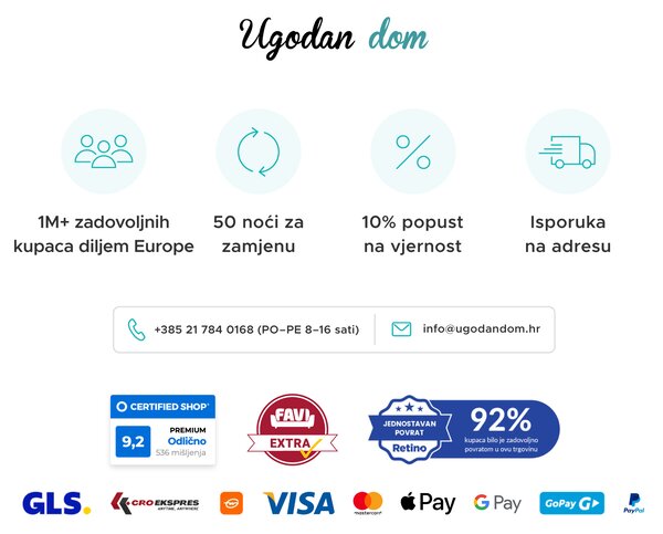 Siva viseća fotelja KOKON sa stalkom, bijelo-sivi jastuk