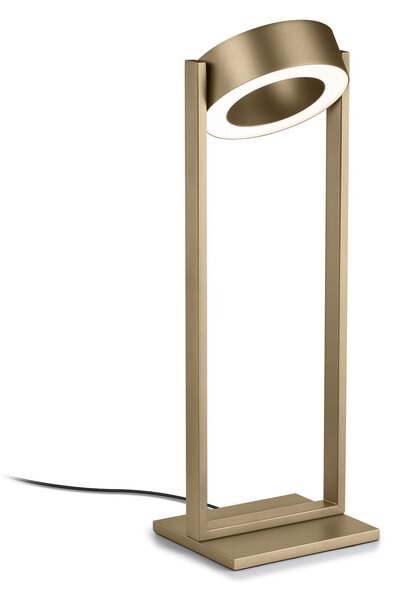 Knapstein LED stolna lampa Wega, brončana završna obrada, visina 45 cm, upravljanje, prigušiva, Bronca / stari mesing, Dnevni boravak/blagovaonica, Aluminij