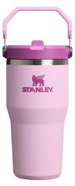 Ružičasta termosica od nehrđajućeg čelika 600 ml IceFlow™ Flip Straw 2.0 Cherry Blossom – Stanley