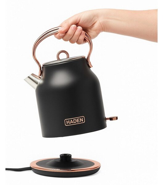 Crno kuhalo za vodu 1,7 l Heritage – Haden