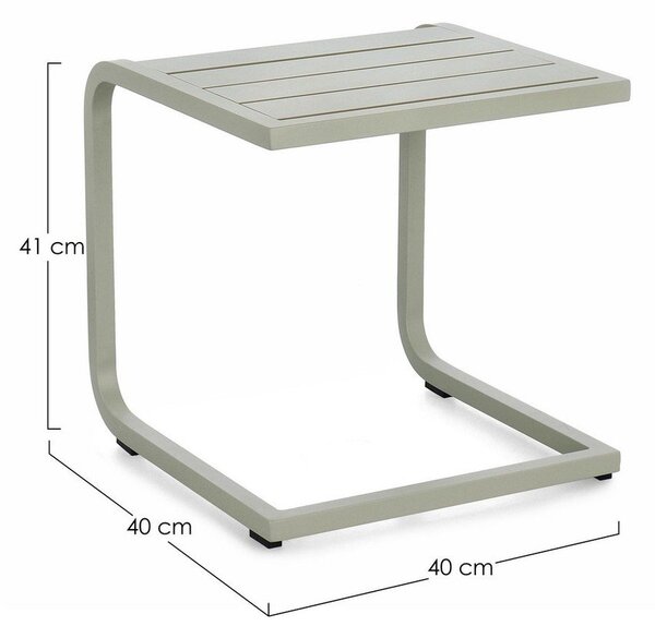 Vrtni stolić aluminijski 40x40 cm Taylor – Bizzotto