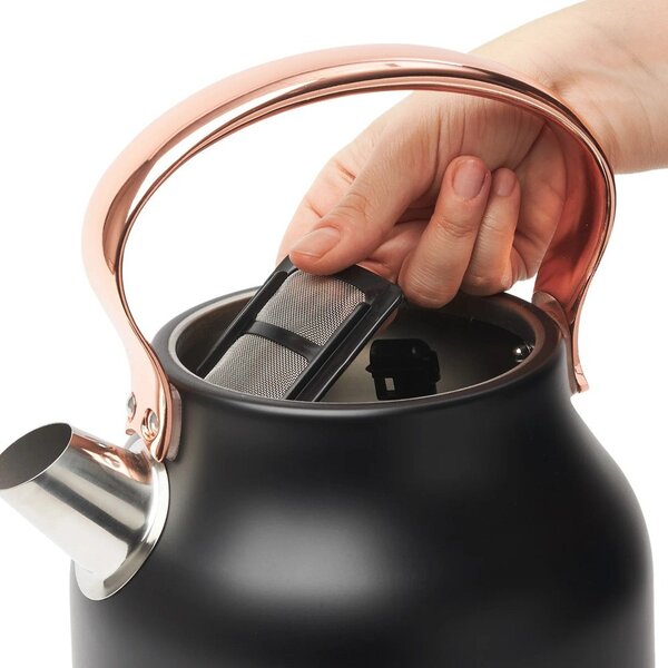 Crno kuhalo za vodu 1,7 l Heritage – Haden
