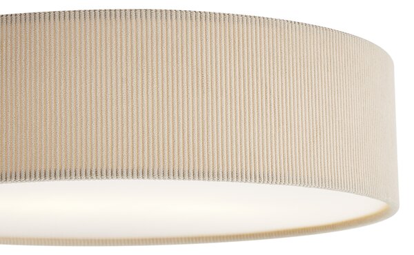 Moderna stropna svjetiljka taupe s baršunastim sjenilom 38 cm 2-svjetla - Luz