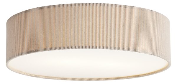 Moderna stropna svjetiljka taupe s baršunastim sjenilom 38 cm 2-svjetla - Luz