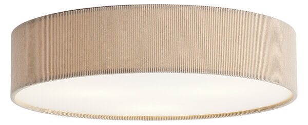 Moderna stropna svjetiljka taupe s baršunastim sjenilom 46 cm 3-svjetla - Luz