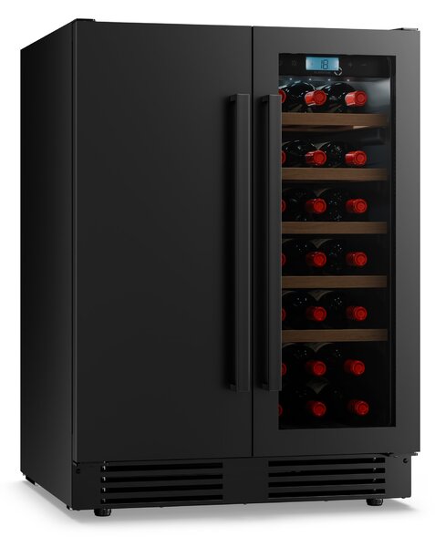 Klarstein Velaire dvozonski vinski hladnjak ugradnja ispod pulta | 126 L | 21 boce | UV zaštita | 60 cm
