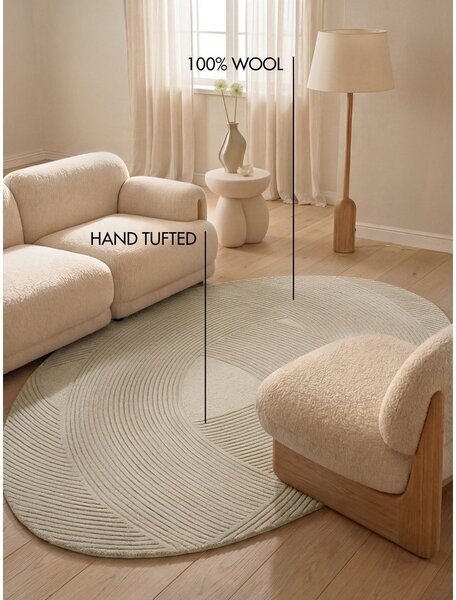 Krem vunen tepih 160x230 cm Kensington Victoria – Ted Baker
