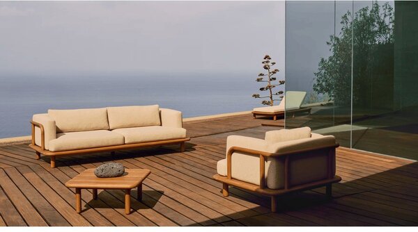 Vrtni stol od masivne tikovine 70x70 cm Turqueta – Kave Home
