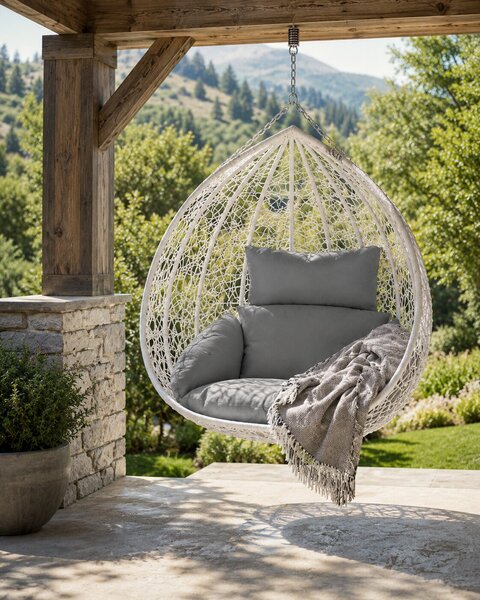 Viseća fotelja Cocoon - Hanging toscana bijela