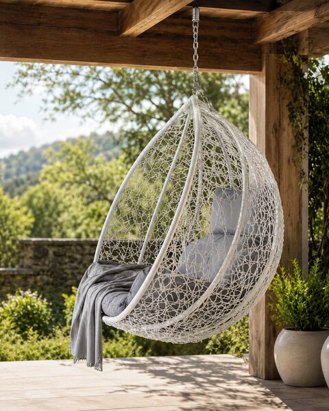 Viseća fotelja Cocoon - Hanging toscana bijela