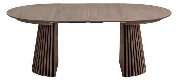 Okrugao proširiv blagovaonski stol s pločom stola u dekoru hrasta ø 120 cm Osaka – House Nordic