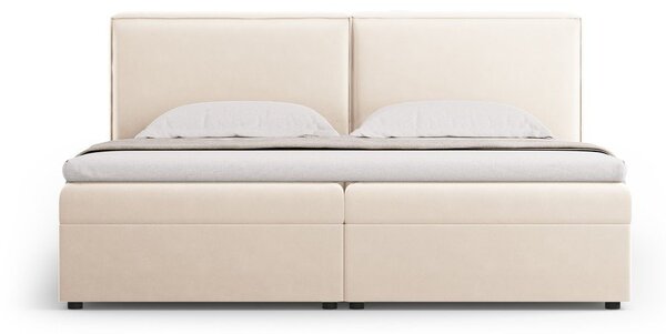 Krem boxspring krevet s prostorom za pohranu 160x200 cm Arendal – Cosmopolitan Design