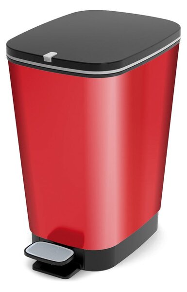 Crvena plastična kanta za smeće s pedalom 25 l Chic Bin – KIS