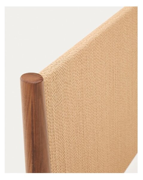 Tamno smeđi bračni krevet s podnicom 160x200 cm Elan – Kave Home