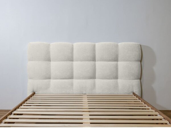 Svijetlo sivi tapecirani bračni krevet s podnicom 180x200 cm Kumo – Bobochic Paris