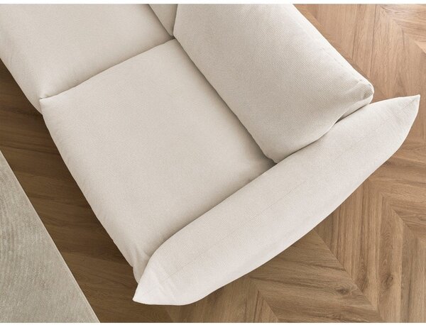 Krem sklopiva sofa 214 cm Ernest – Bobochic Paris
