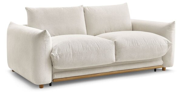 Krem sklopiva sofa 214 cm Ernest – Bobochic Paris