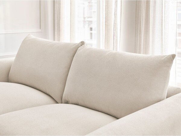 Krem sklopiva sofa 214 cm Ernest – Bobochic Paris