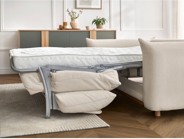 Krem sklopiva sofa 214 cm Ernest – Bobochic Paris