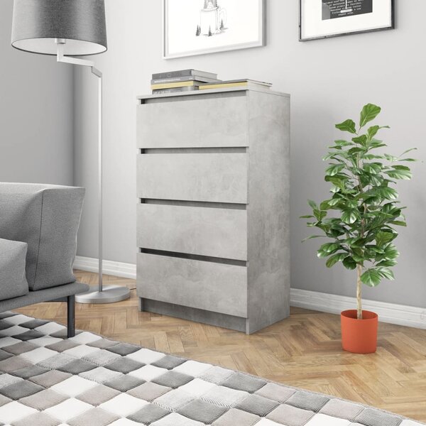 VidaXL Komoda siva boja betona 60 x 35 x 98,5 cm od konstruiranog drva