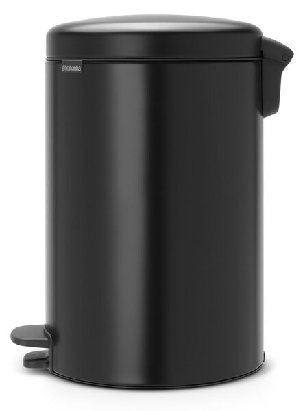 Mat crna željezna kanta za smeće s pedalom 20 l NewIcon – Brabantia