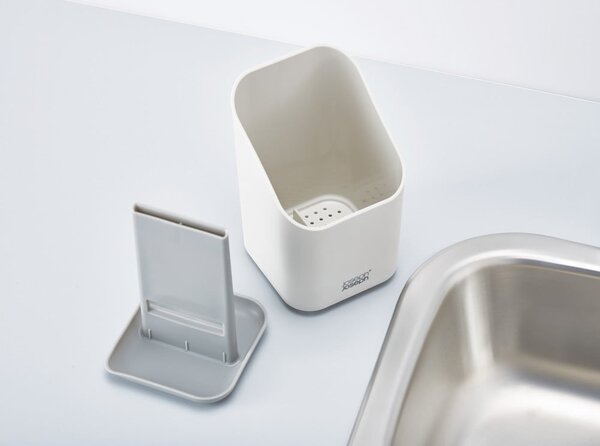 Svijetlo sivi plastičan ocjeđivač za posuđe za pribor 12x11 cm Duo – Joseph Joseph